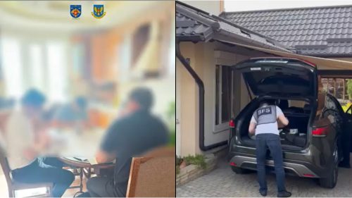 VIDEO Percheziții în Chișinău. Administratorul unei companii, reținut pentru escrocherie de 5.000.000 lei