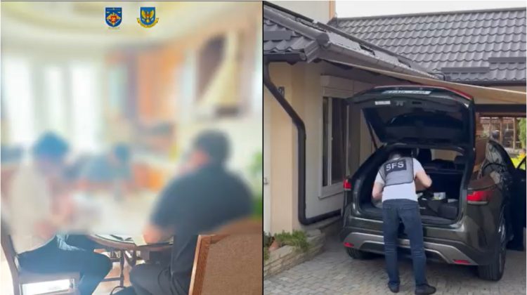 VIDEO Percheziții în Chișinău. Administratorul unei companii, reținut pentru escrocherie de 5.000.000 lei