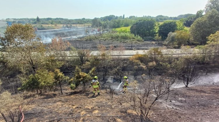 Pompierii moldoveni, în acțiune. Au luptat cinci ore cu flăcările din apropierea orașului Thessaloniki