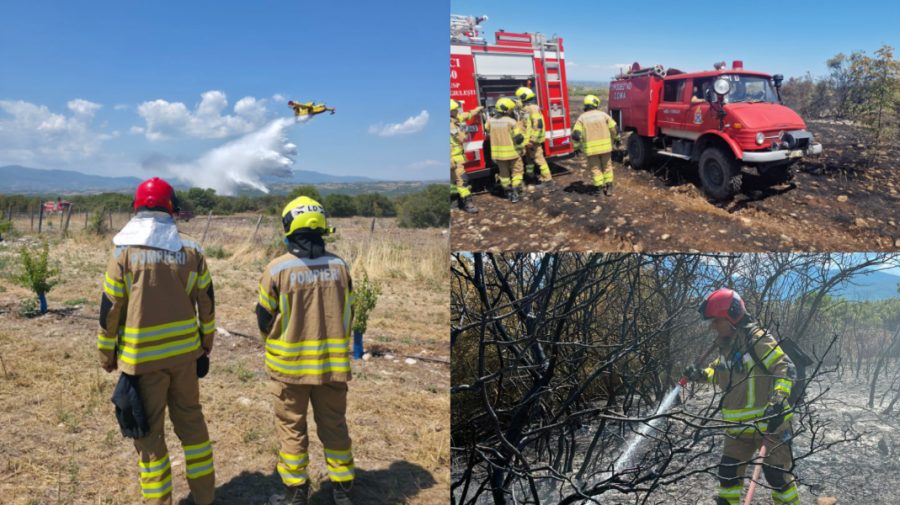 Misiune de peste 7 ore în Grecia. Pompierii moldoveni au intervenit la stingerea unui nou incendiu