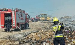 Incendiul de la gunoiștea orășenească din municipiul Orhei, lichidat. Au fost afectați circa 1500 m²
