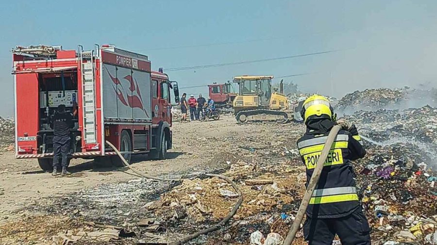 Incendiul de la gunoiștea orășenească din municipiul Orhei, lichidat. Au fost afectați circa 1500 m²