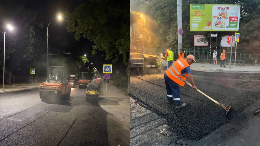 Lucrările de pe strada Sarmizegetusa au intrat în etapa finală. A început asfaltarea ultimului strat