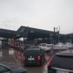 Vama Sculeni, aglomerată pe sensul de ieșire din Republica Moldova