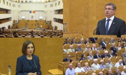 Ședință solemnă la Președinție: Sandu, Grosu și deputații primului Parlament, reuniți în sala Declarației de Independență