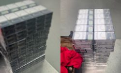 Zeci de pachete de țigări, ticsite în bagajul unui cetățean străin. La Aeroport au fost ridicate