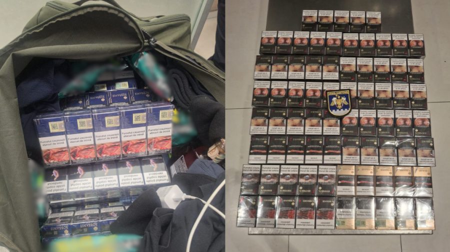 Bagaje pline cu țigări, depistate la aeroport. Doi bărbați riscă sancțiuni