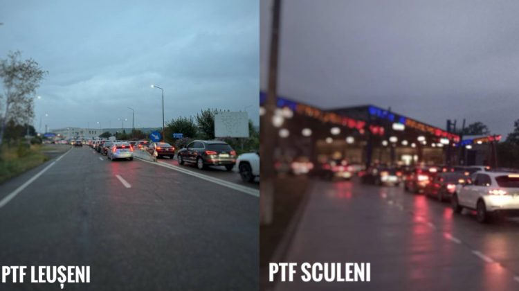 Călători, atenție! Trafic intens la frontierele Leușeni și Sculeni