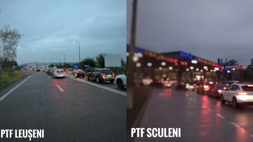 Călători, atenție! Trafic intens la frontierele Leușeni și Sculeni