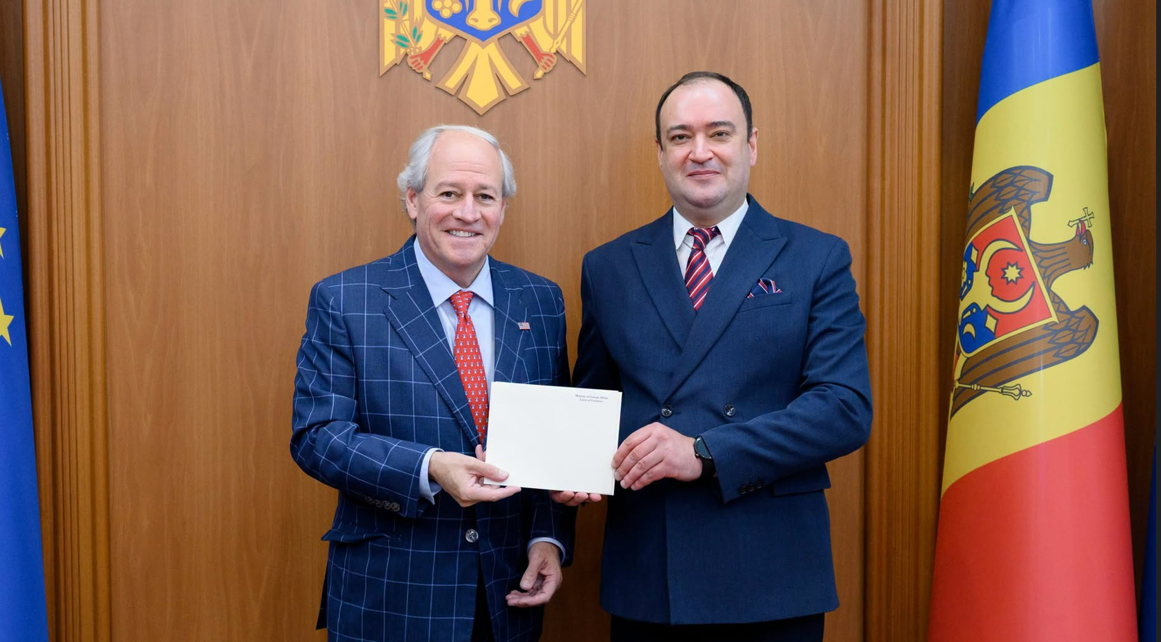 Noul ambasador al SUA la Chișinău și-a prezentat copiile scrisorilor de acreditare