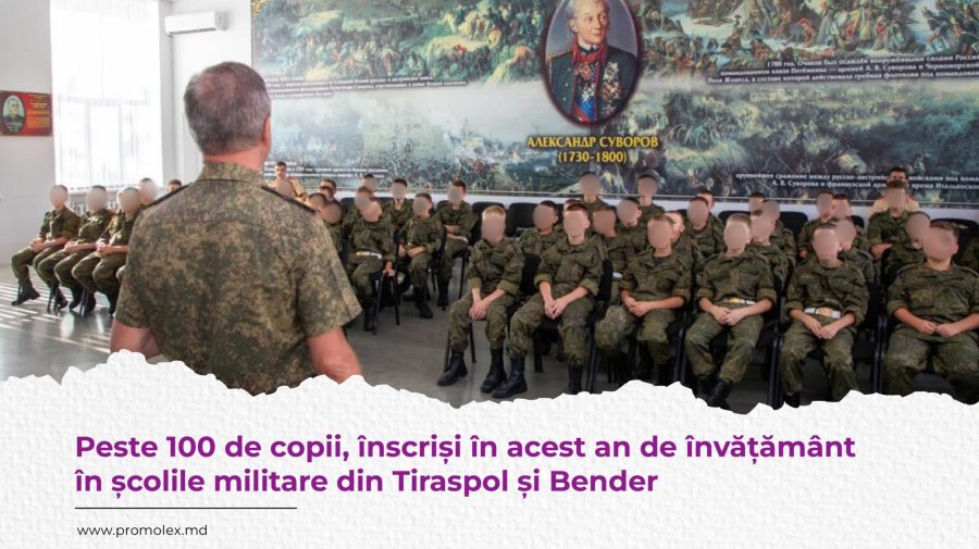 127 de copii, înscriși în școlile militarizate din transnistria: Sunt instruiți pentru folosirea armelor și dronelor
