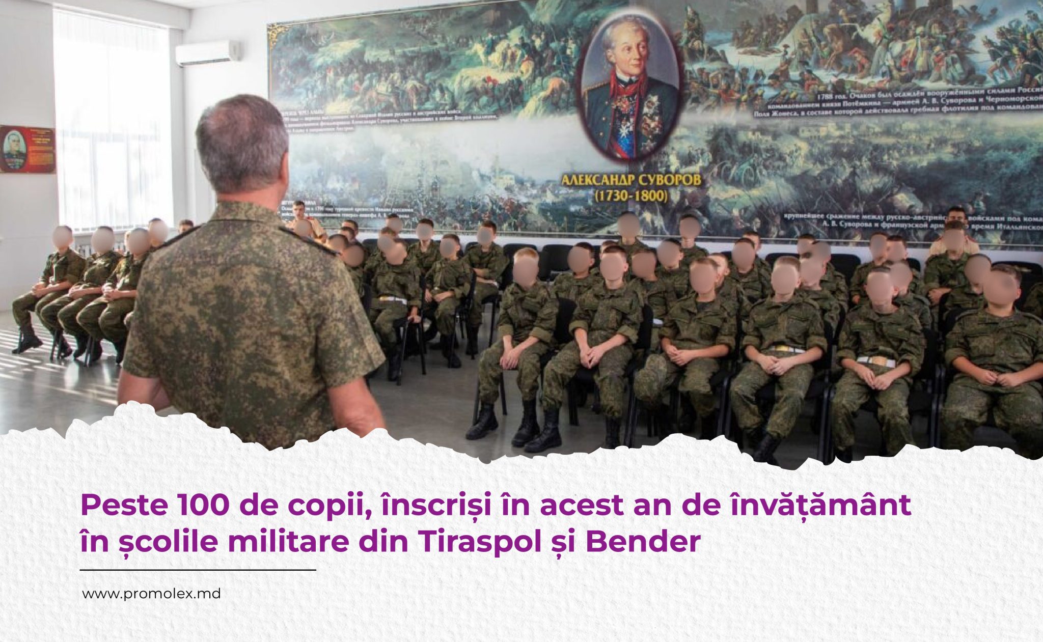 127 de copii, înscriși în școlile militarizate din transnistria: Sunt instruiți pentru folosirea armelor și dronelor