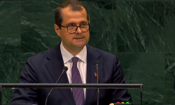 VIDEO Dronele rusești și iarna grea, în discursul premierului Tofan la ONU: „Datoria Guvernului este să ne pregătim”