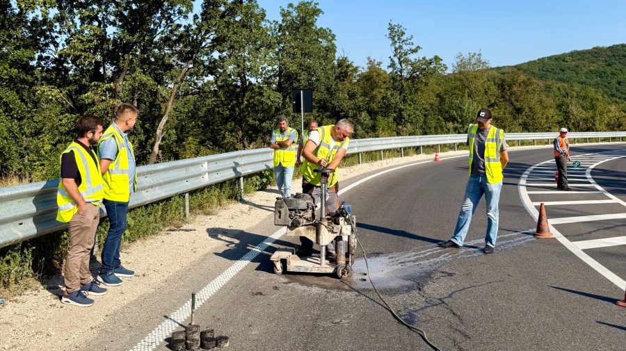 Fisuri pe drumul Hîncești–Lăpușna. Administrația Drumurilor spune  că lucrările nu sunt finalizate