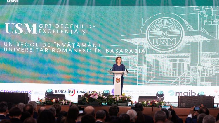 Maia Sandu, mesaj la 80 de ani de la fondarea USM: „Avem nevoie de cunoștințele și energia tinerilor pentru a duce țara înainte”