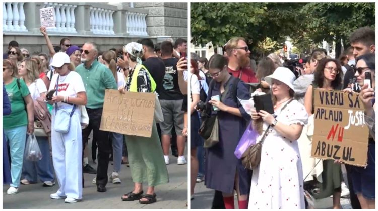 VIDEO „Statul tace, femeile mor”: Protest în fața MAI după crima de la Măgdăcești