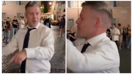 VIDEO De la întâlnirea cu Papa Leon al XIV-lea, la dans pe străzile Romei: Péter Magyar, surprins într-un moment inedit