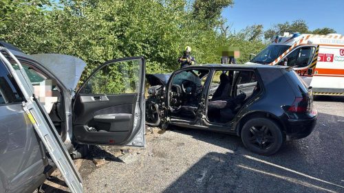 FOTO/VIDEO Accident grav la Anenii Noi: Trei persoane rănite, dintre care doi polițiști