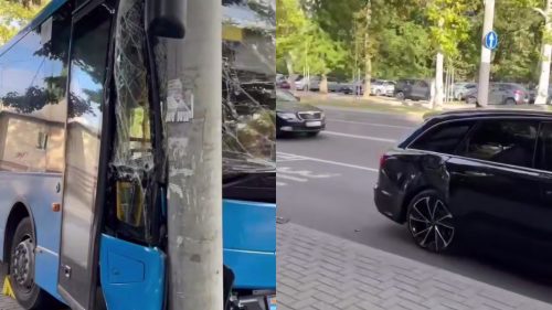 Detalii despre accidentul din capitală, în care este implicat un autobuz