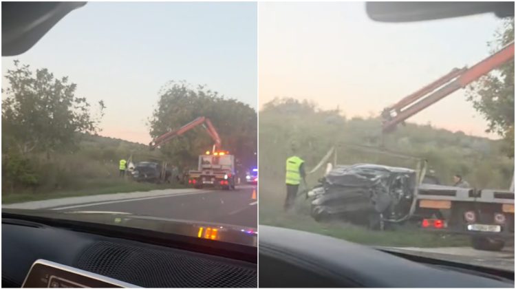 VIDEO Accident violent la Ungheni. O mașină cu cinci persoane s-a răsturnat
