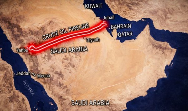 Dronele lovesc conducta prin care Arabia Saudită transportă petrol ocolind Ormuzul. Europa riscă scumpiri
