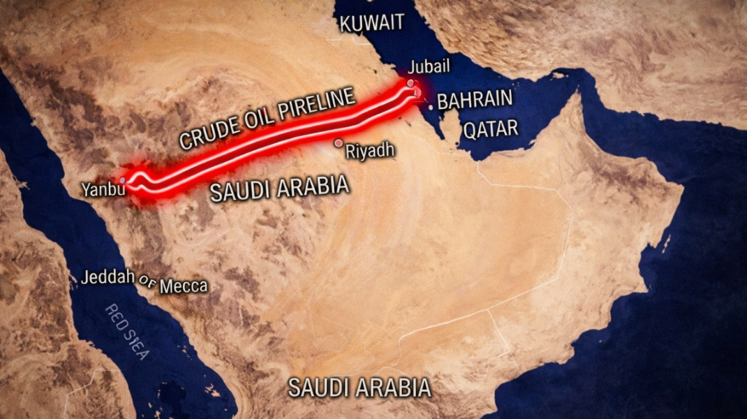 Dronele lovesc conducta prin care Arabia Saudită transportă petrol ocolind Ormuzul. Europa riscă scumpiri