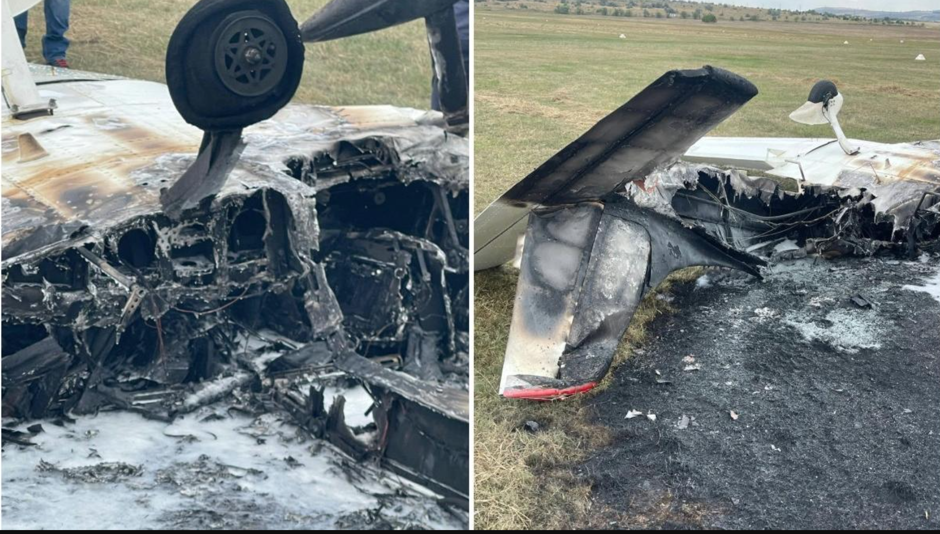 Un avion de mici dimensiuni a aterizat forțat pe pista Aerodromului Iași. Pilotul a fost rănit