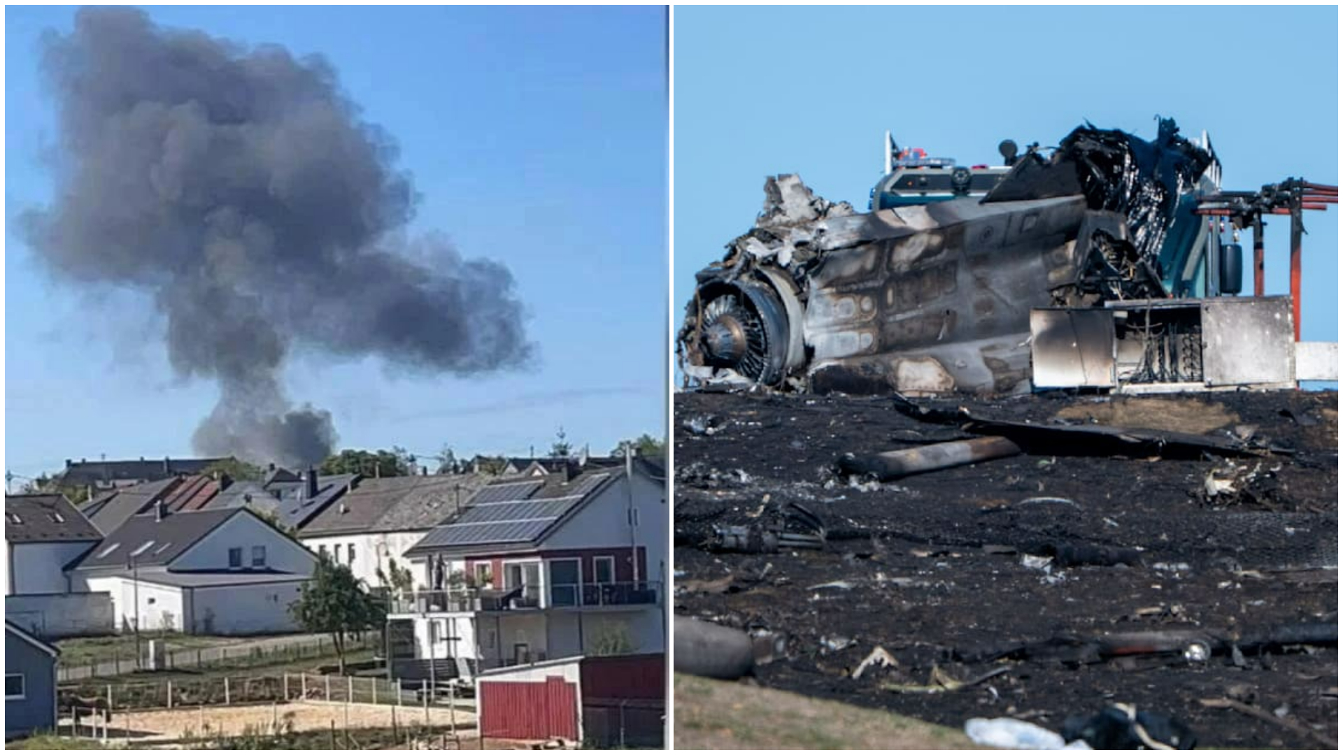 Un avion F-16 american s-a prăbușit lângă o bază NATO din Germania. Pilotul este rănit