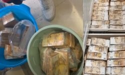 „Comoară” de 3,2 milioane de euro, descoperită într-un apartament. Polițiștii au scos banii cu gălețile
