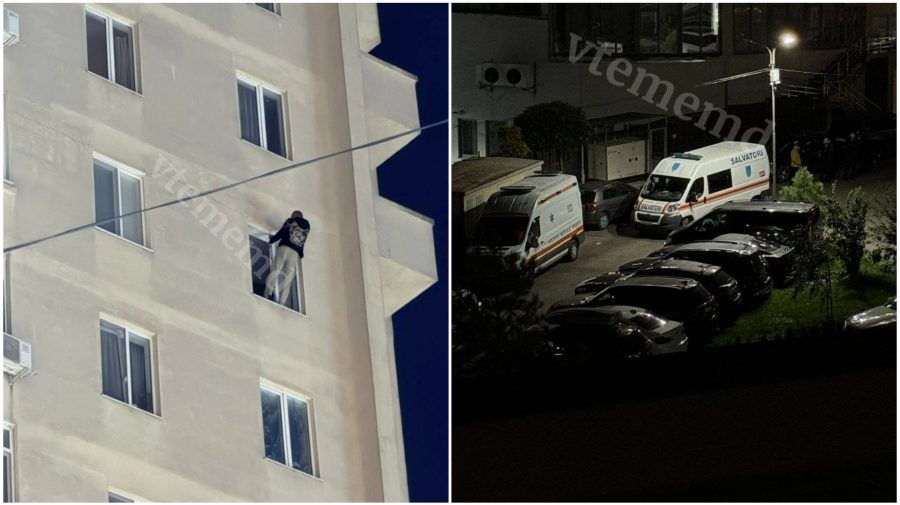 Un bărbat, în pericol la etajul 11 al unui bloc de pe bulevardul Decebal. Salvatorii au intervenit