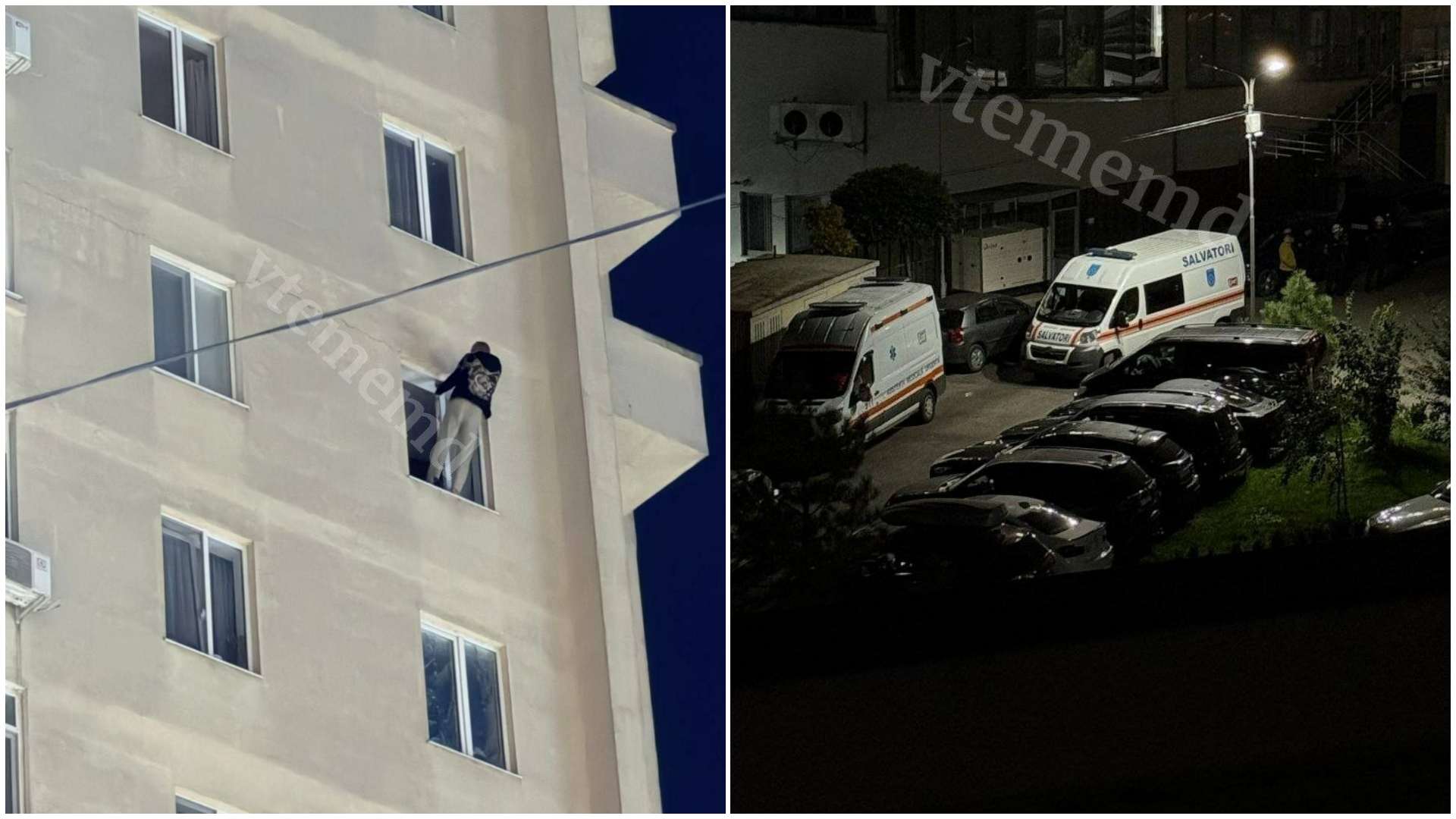 Un bărbat, în pericol la etajul 11 al unui bloc de pe bulevardul Decebal. Salvatorii au intervenit