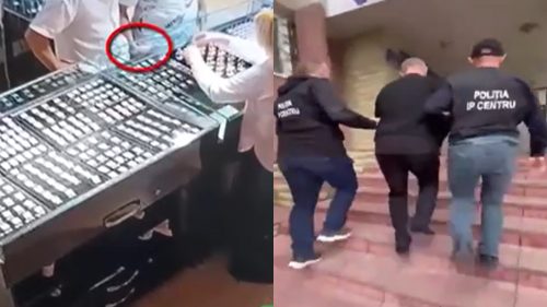 VIDEO A furat bijuterii din aur din case de amanet, apoi le-ar fi vândut imediat: Suspectul, reținut