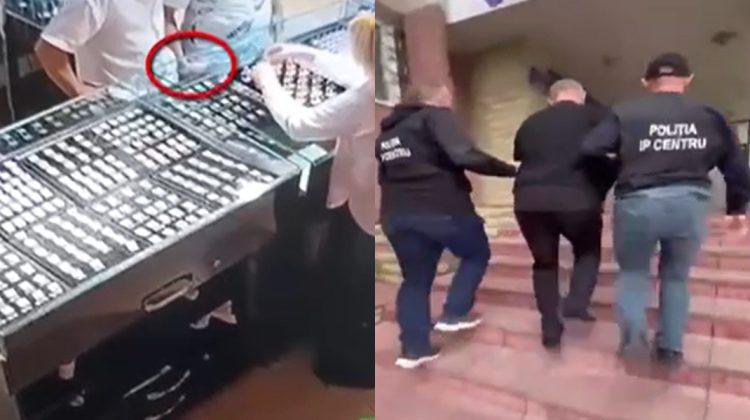 VIDEO A furat bijuterii din aur din case de amanet, apoi le-ar fi vândut imediat: Suspectul, reținut