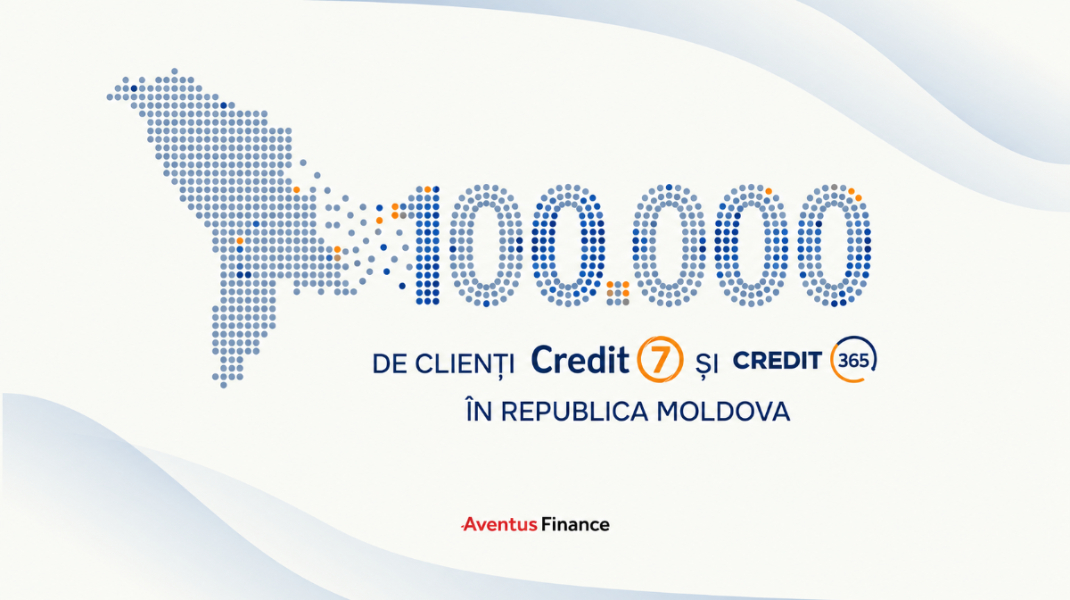 100.000 de clienți ai Credit7 și Credit365: Aventus Finance a atins un nou prag în Republica Moldova