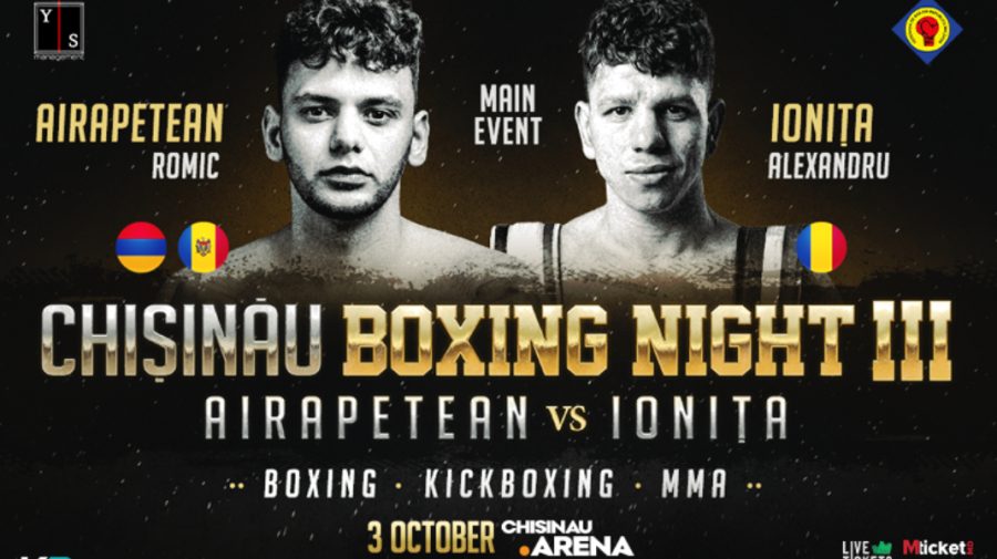 Moldova vs România în main event-ul Chișinău Boxing Night 3