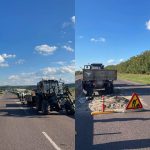 Accident la Cojușna: șoferul unei Honda, transportat la spital cu traumatisme