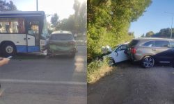 Accident în apropiere de aeroportul din Chișinău. Cel puțin trei mașini și un autobuz sunt implicate
