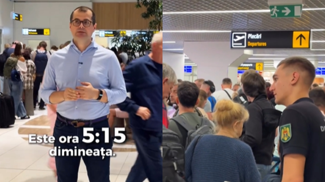 Tofan a mers la ora 5 dimineața la aeroport să vadă cum se descurcă în orele de vârf: „E prea mic”
