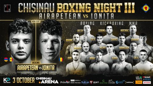 Chișinău Boxing Night 3 revine pe 3 octombrie la Chișinău Arena
