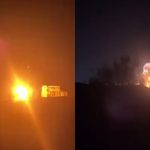 Momentul în care o dronă ar fi explodat la Anenii Noi