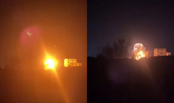 Momentul în care o dronă ar fi explodat la Anenii Noi