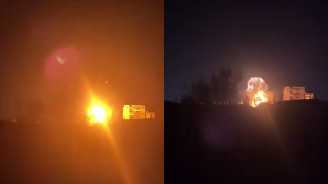 Momentul în care o dronă ar fi explodat la Anenii Noi