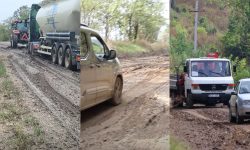 Pericol și chin pentru șoferii din raionul Căușeni: un drum transformat în mocirlă după ploi