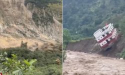 Un munte cade în râu în câteva secunde, iar o casă se prăbușește: 21 de morți în Nepal
