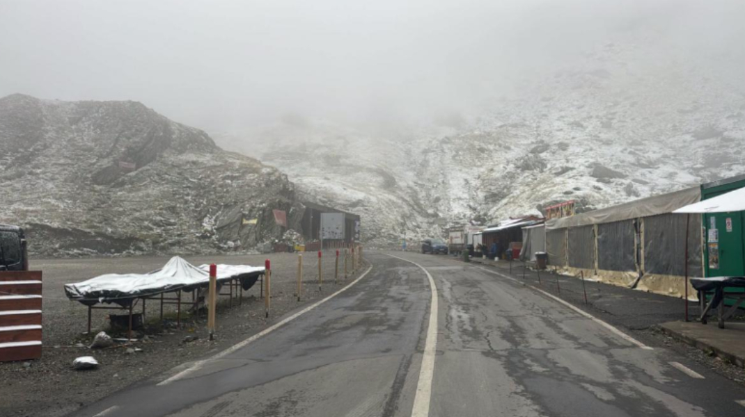 A nins pe Transfăgărășan, cu o lună mai devreme decât anul trecut