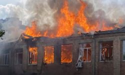O universitate din Kiev plină de studenți și profesori, lovită de drone