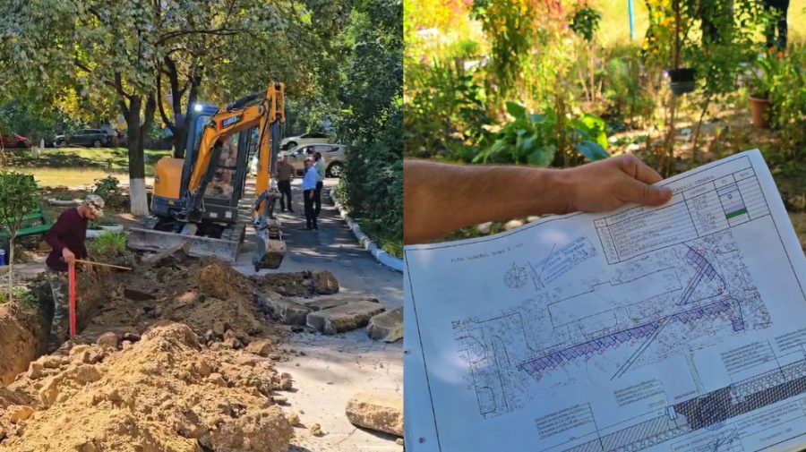 Parcări, teren de fitness și zonă de odihnă: O curte din sectorul Buiucani intră în reabilitare
