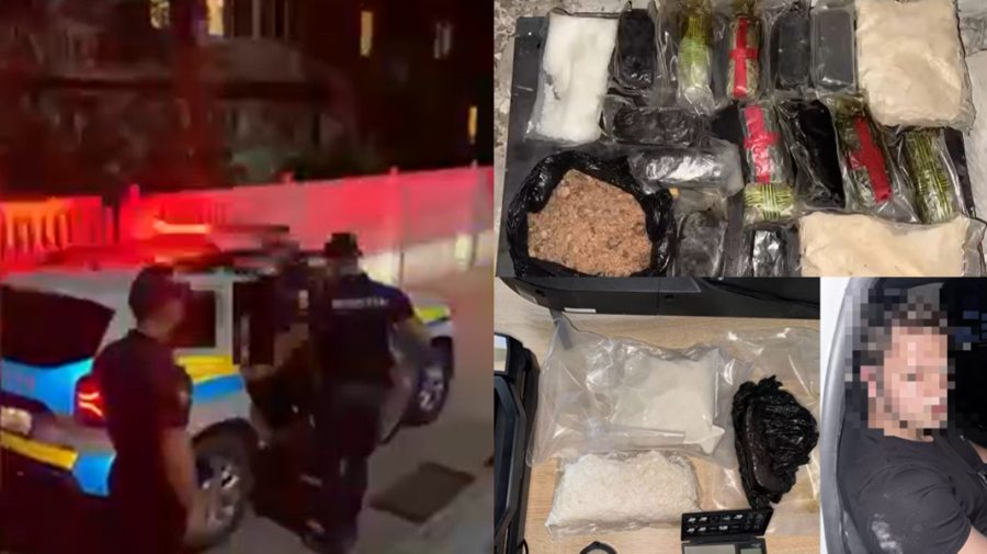 VIDEO Captură de droguri de circa 12 kg, ridicată de polițiști: Doi bărbați din Ucraina, plasați în arest