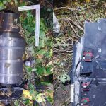 FOTO Motor turbo-reactiv, aripi și componente electronice, găsite după explozia din raionul Briceni