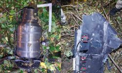 FOTO Motor turbo-reactiv, aripi și componente electronice, găsite după explozia din raionul Briceni